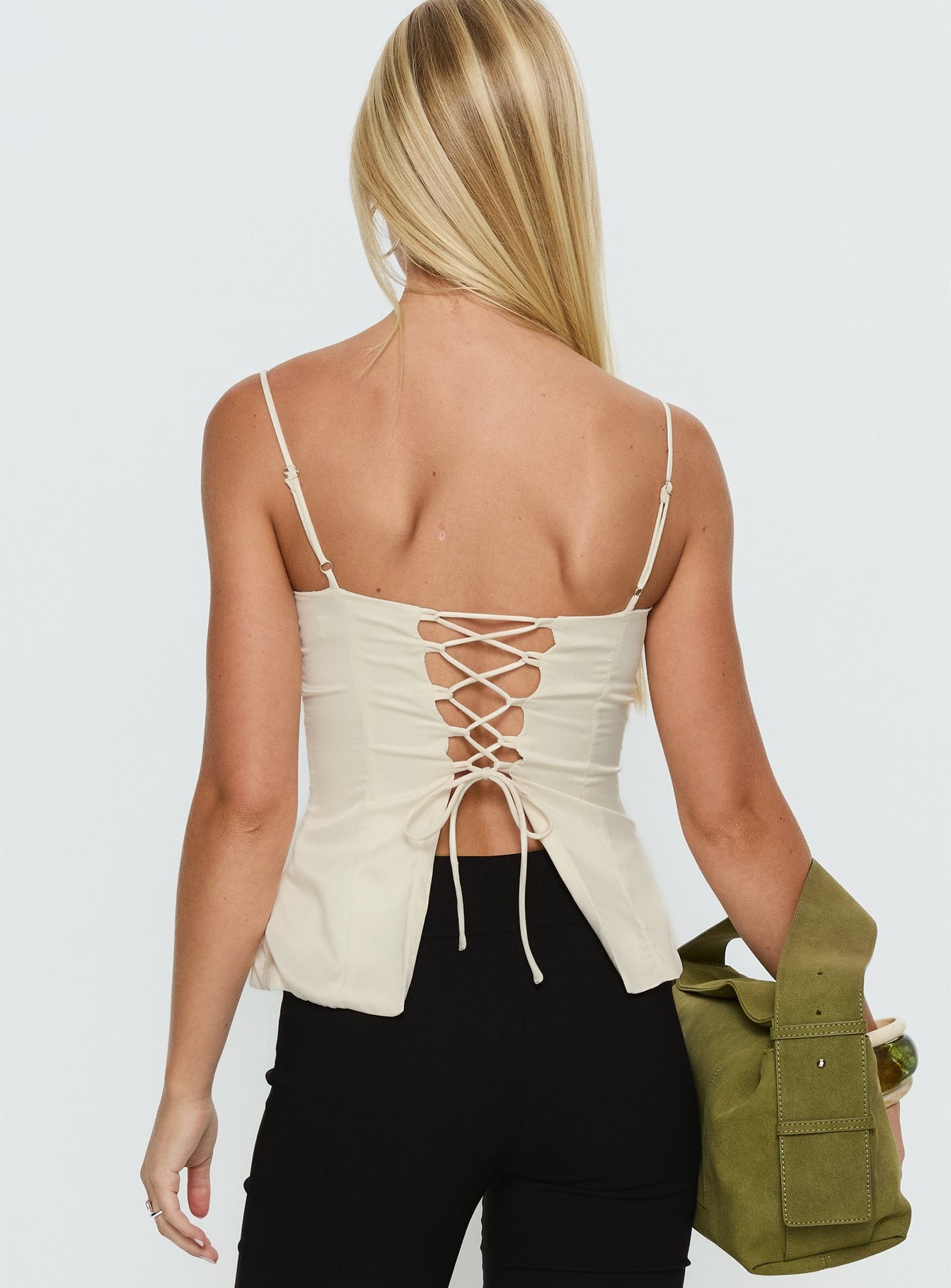 Hildy Tie Back Top Butter