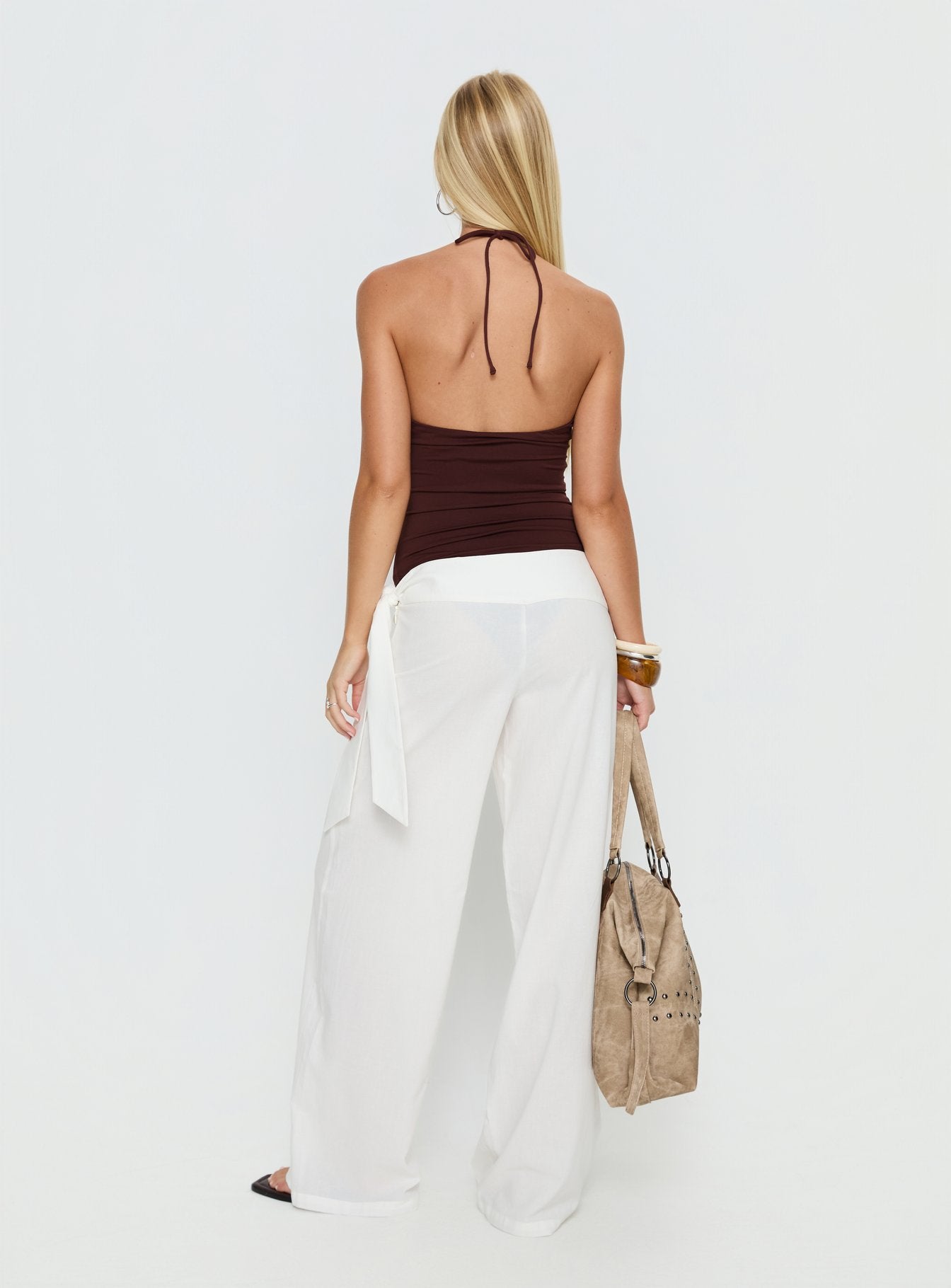 Wave Dancer Tie Pant White