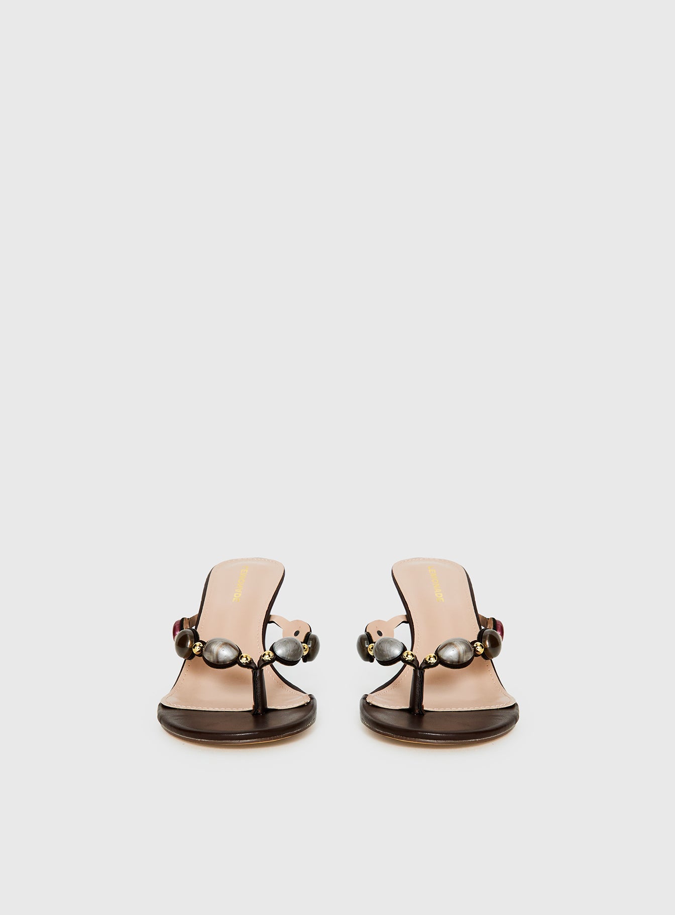Nina Bead Heels Chocolate
