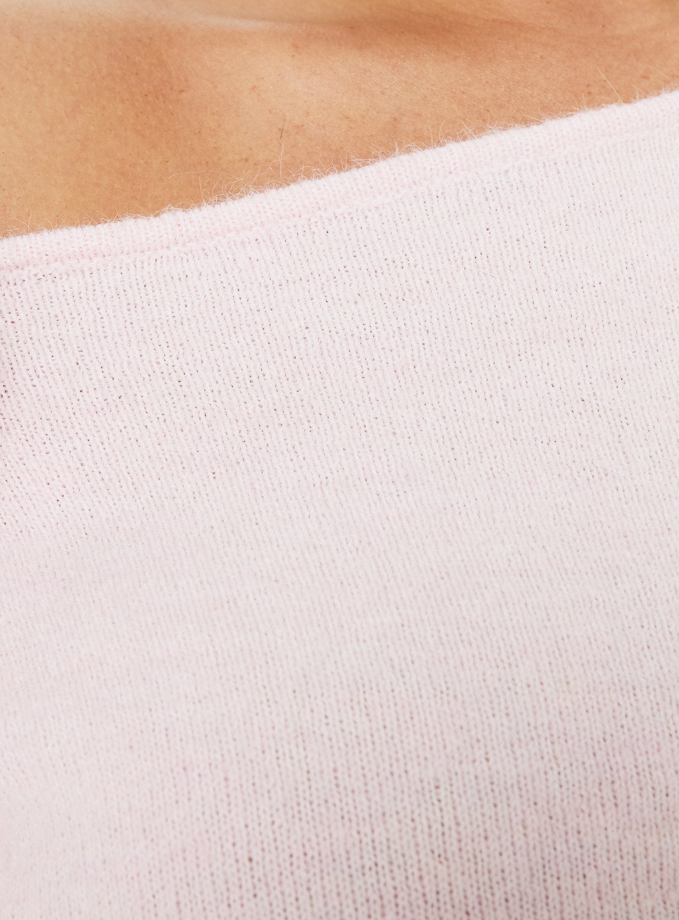 Selbey Fluffy Cinched Waist Off Shoulder Top Pink  Curve