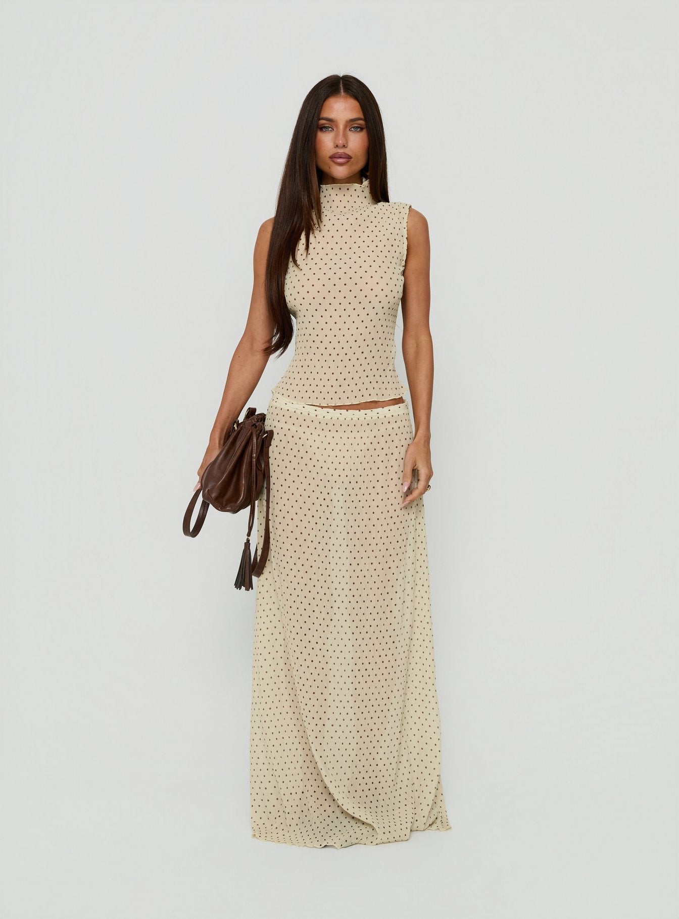 Ford Top Butter / Chocolate Polka Dot