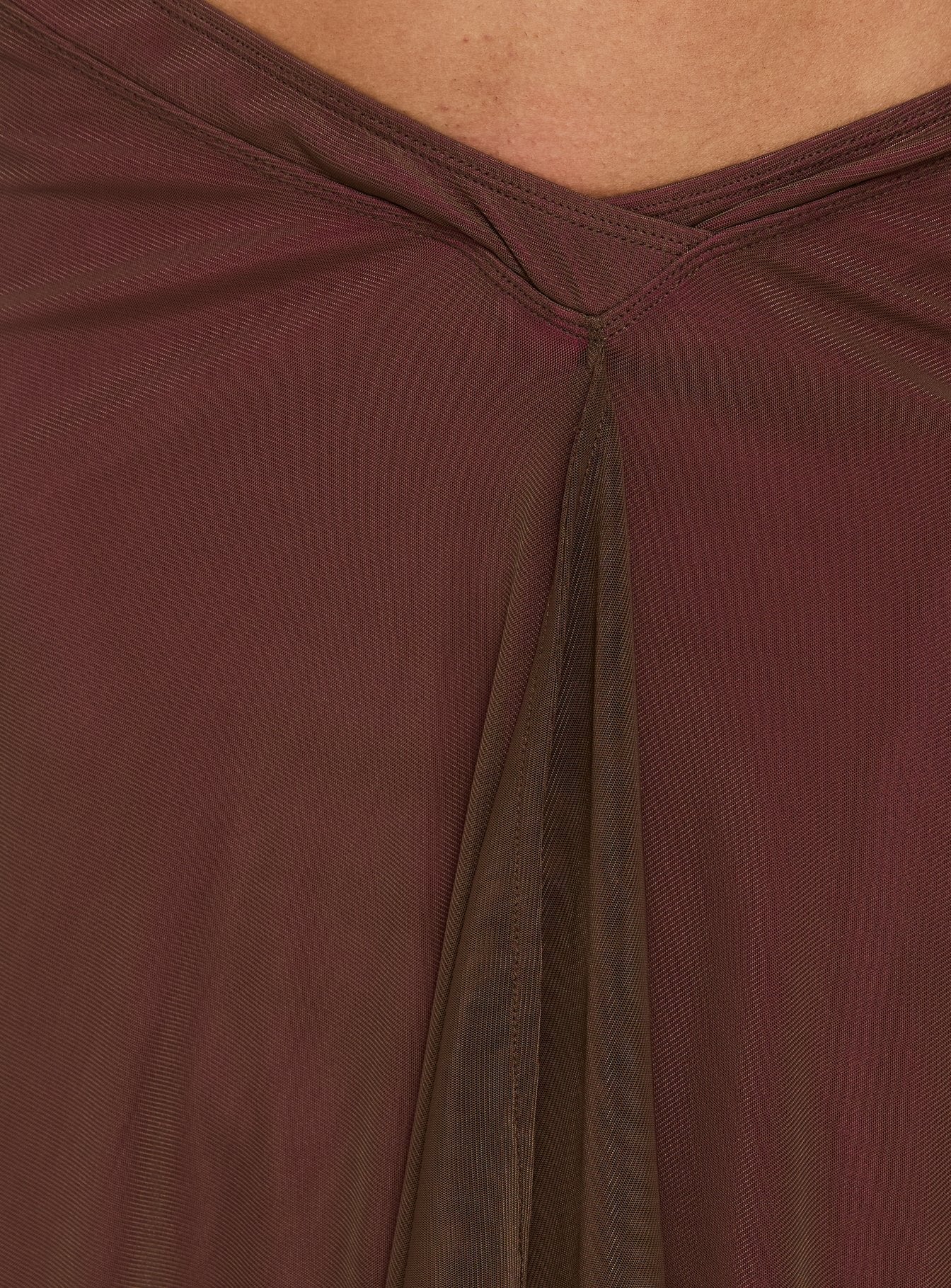Erinhadi Midi Skirt Brown / Pink
