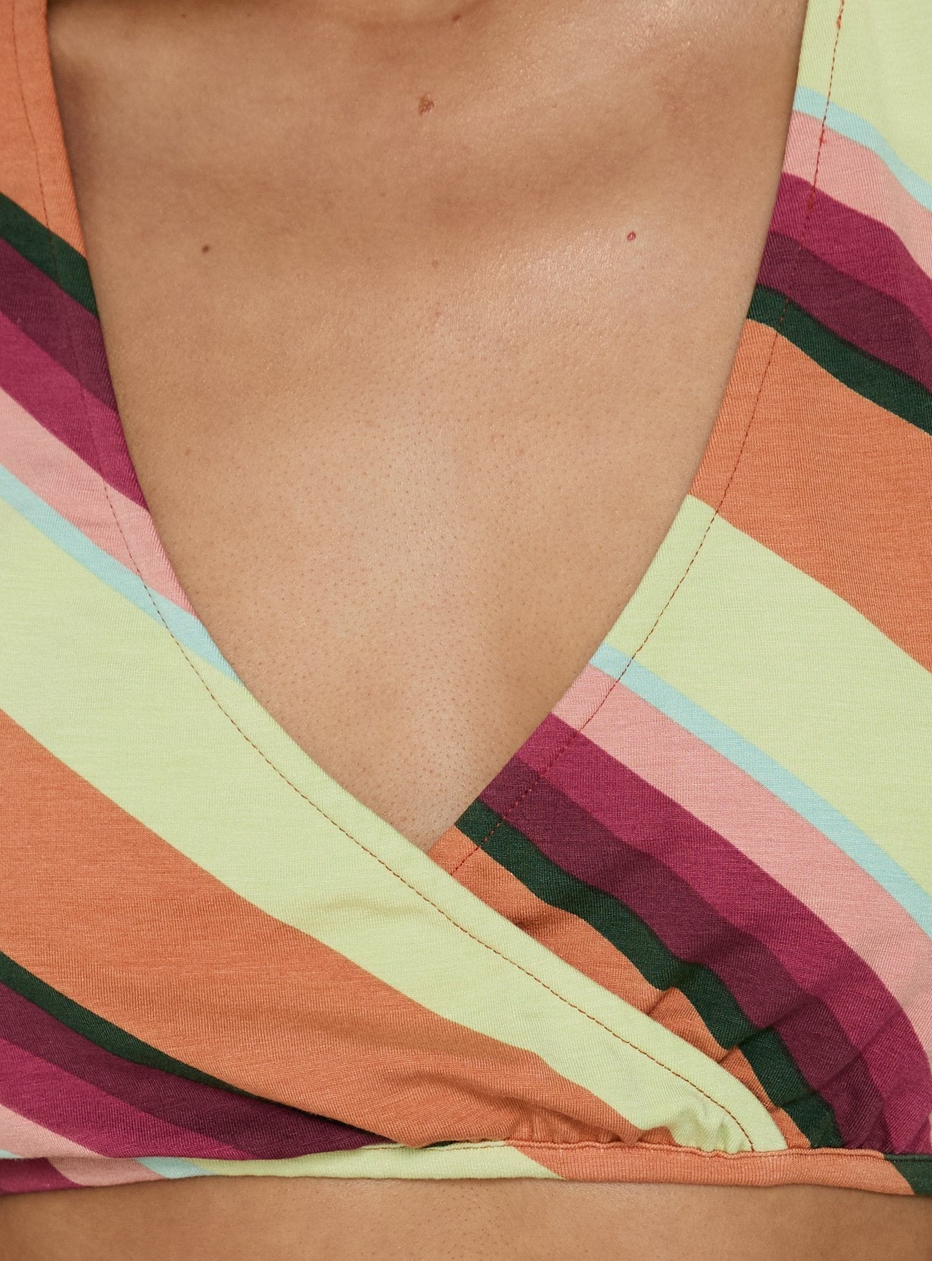 Espera Top Mixed Stripe Orange