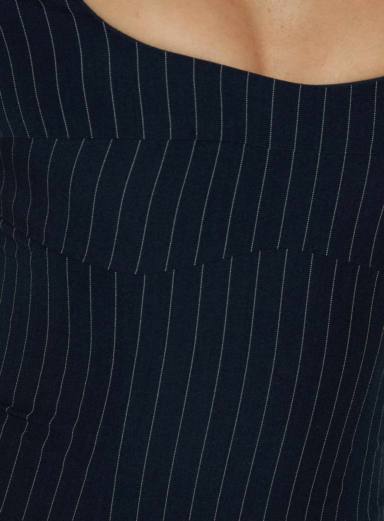 Kosetta Tailored Scoop Top Pinstripe