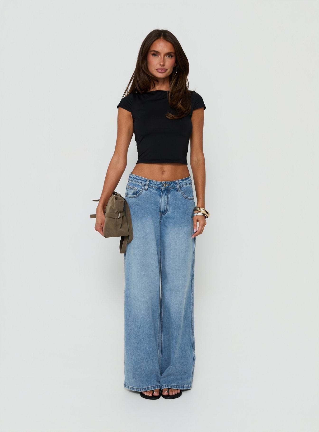 Odele Backless Top Black
