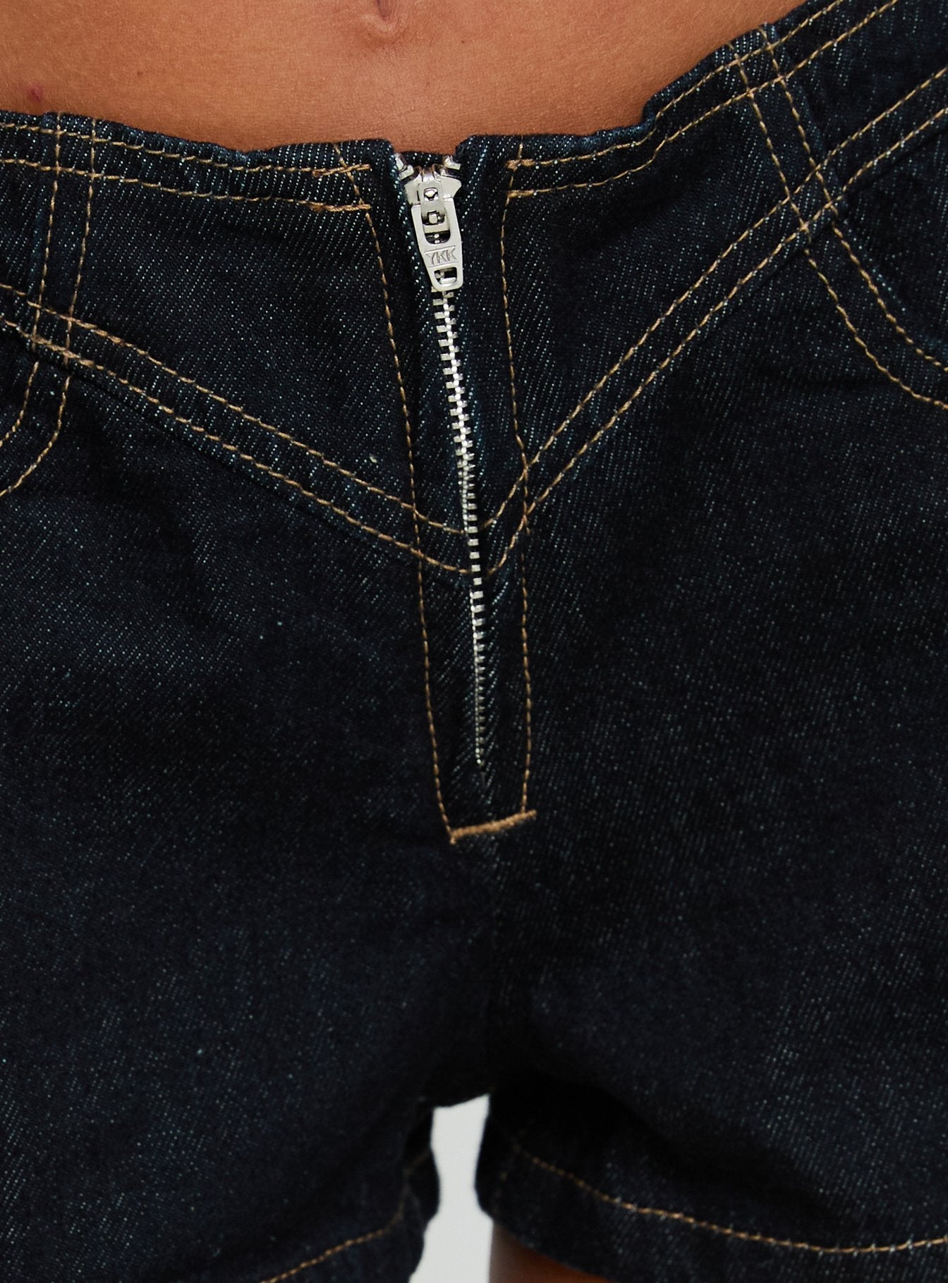 Tamarra Tie Up Micro Shorts Raw Denim