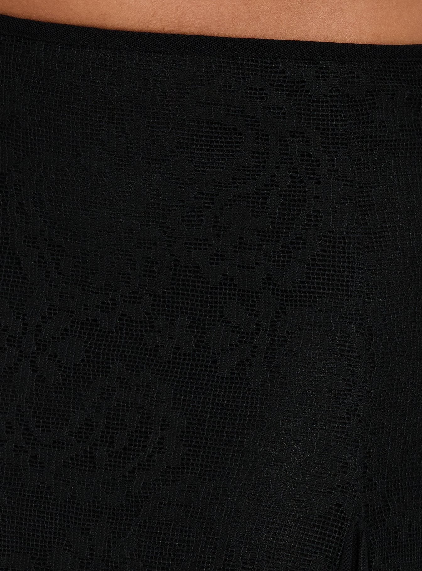 Quani Lace Midi Skirt Black