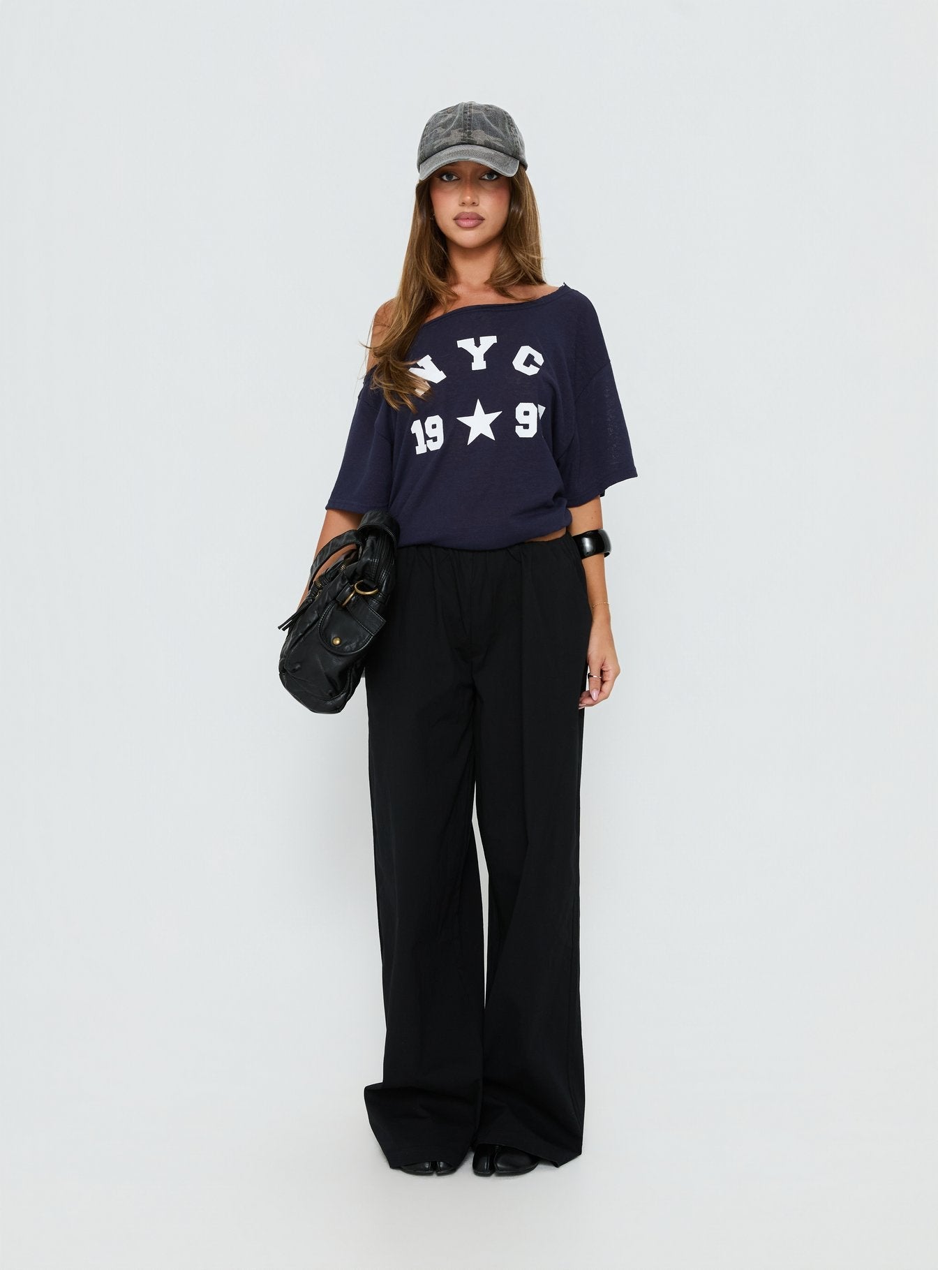 NYC 1997 Loose Graphic Tee Navy