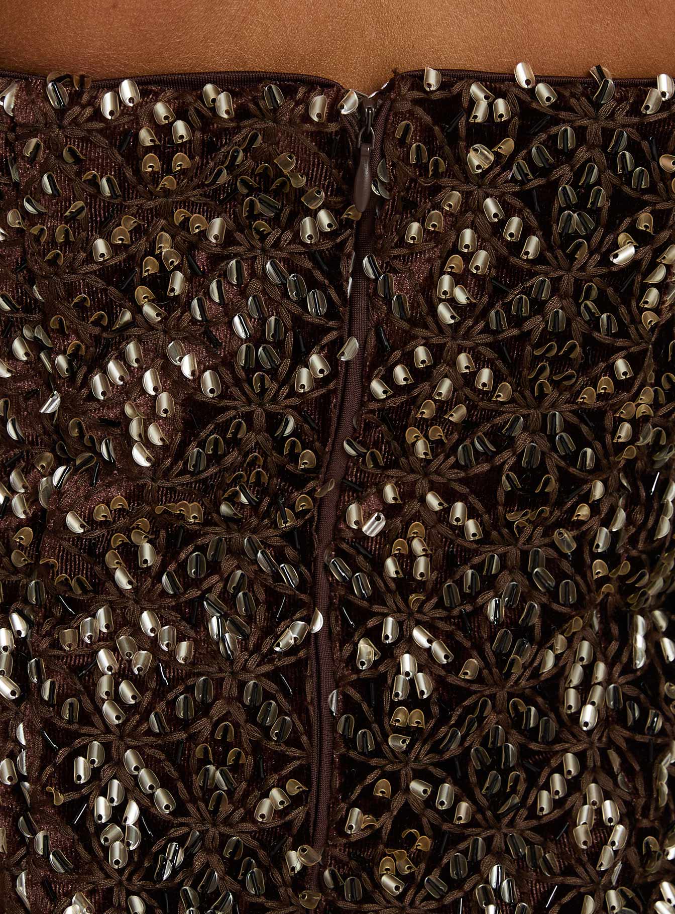Zaraya Strapless Mini Dress Bronze