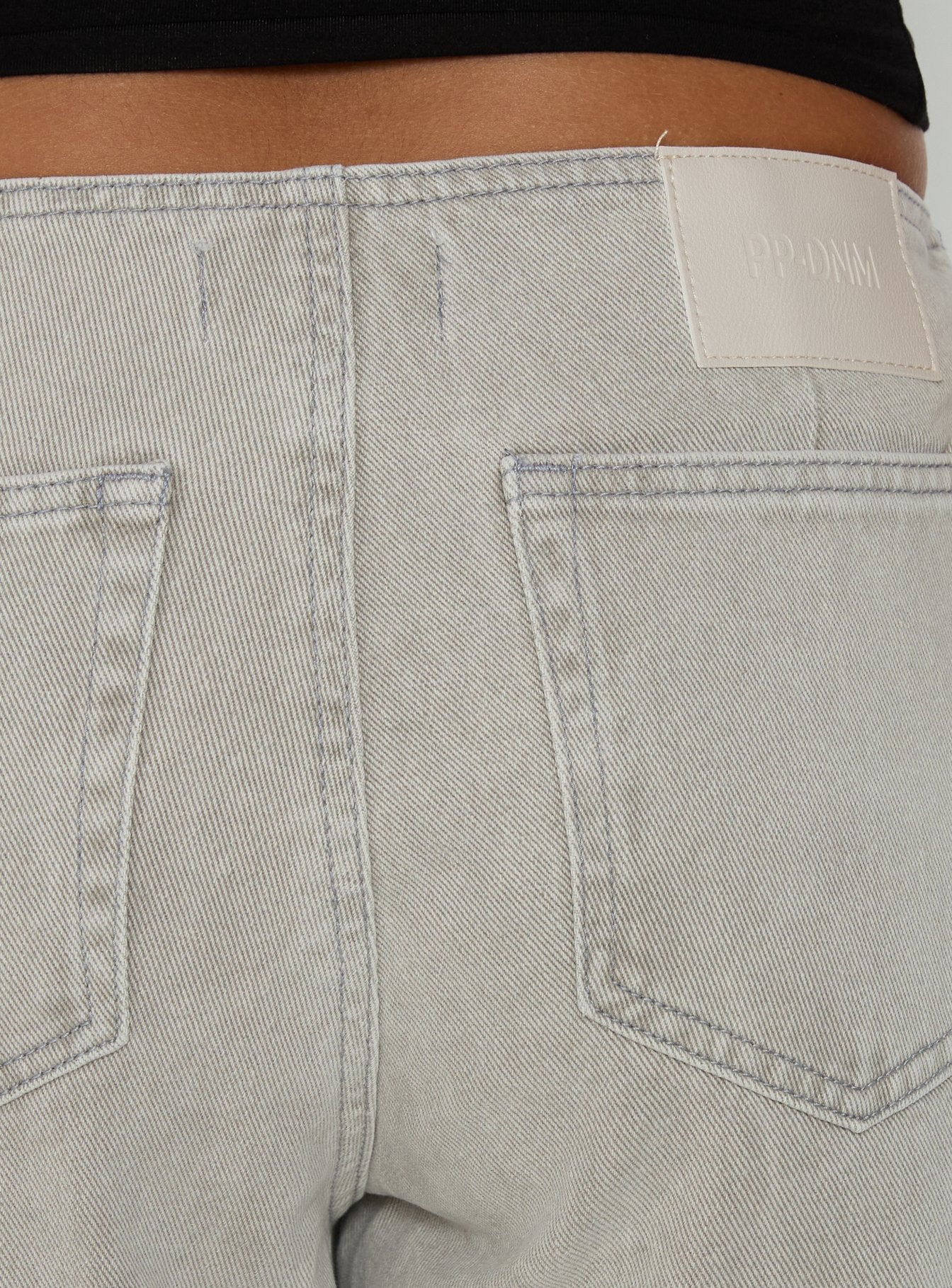Slow Ride Mid Rise Bootleg Belted Jeans Desert Grey