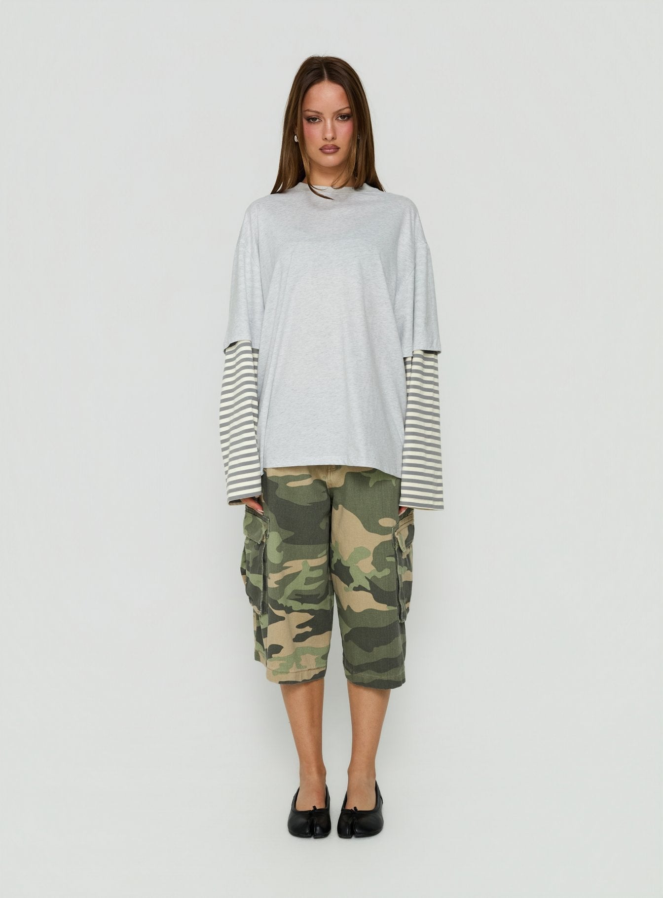 Bottega Shirt Ash Stripe