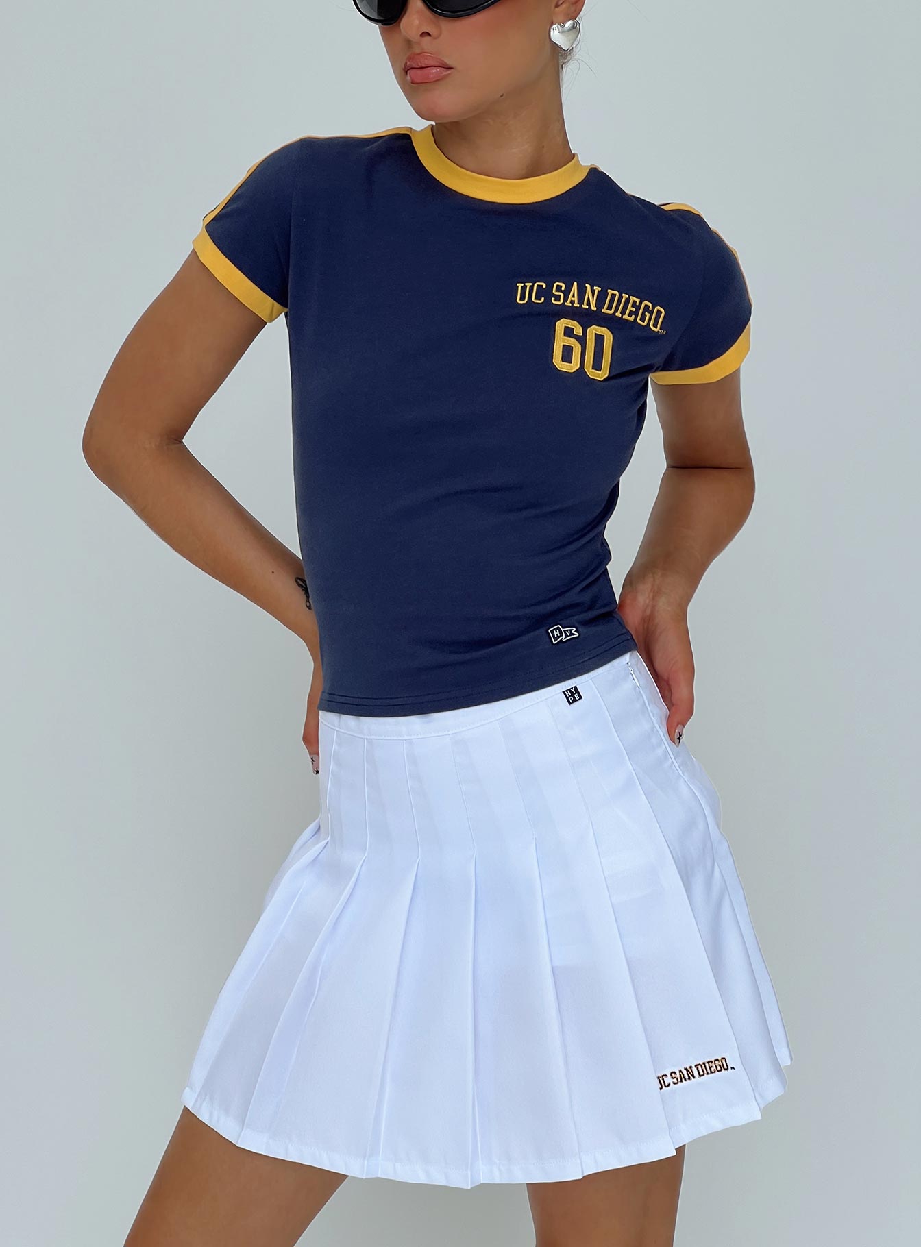UCSD Goalie Baby Tee Navy