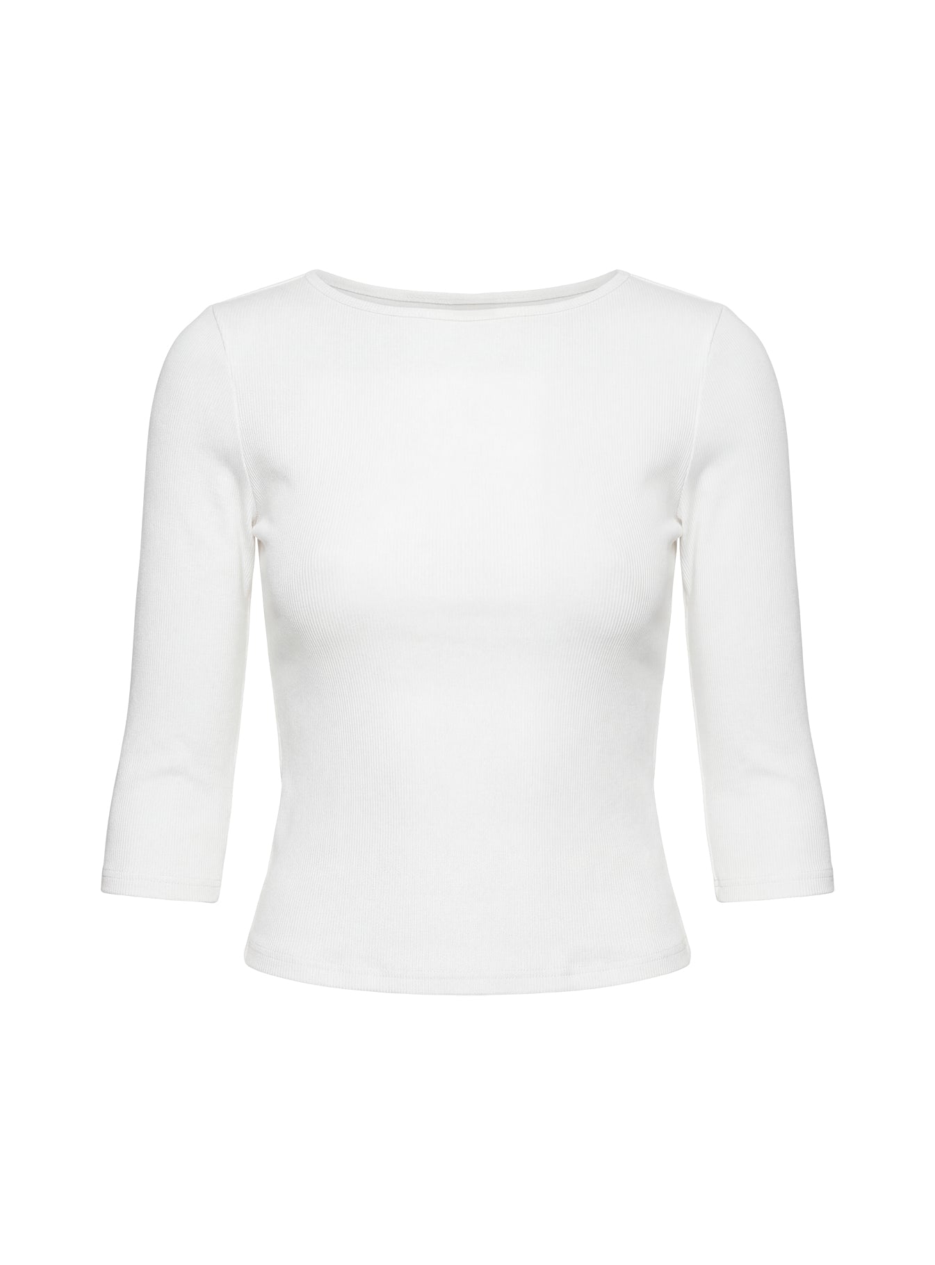 Elaia 3/4 Sleeve Top White