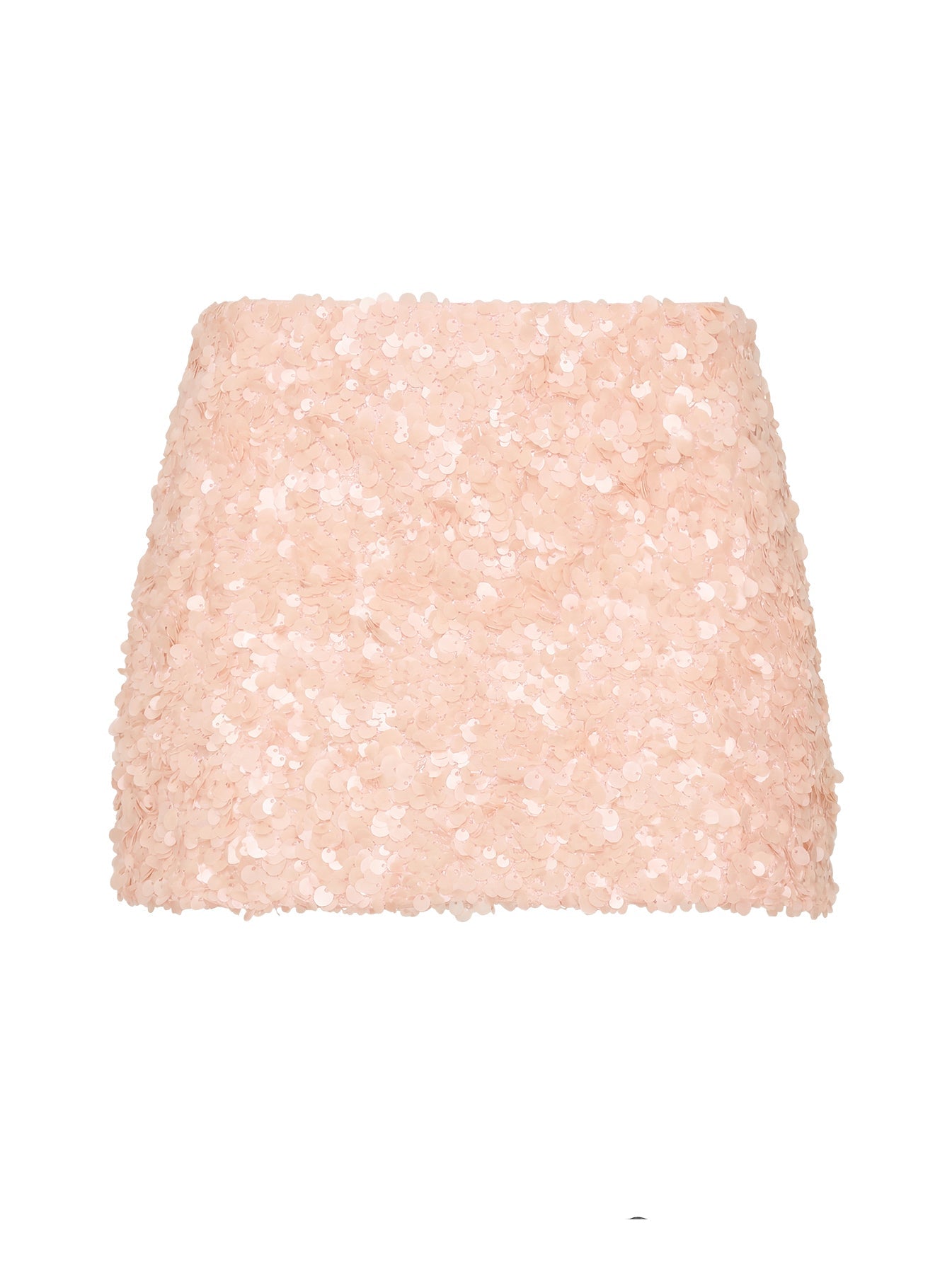 Leslay Sequin Mini Skirt Orange