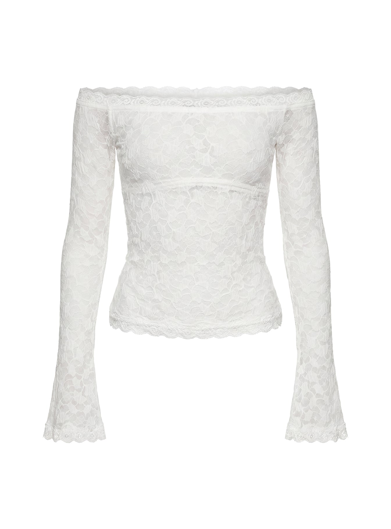 Mochapella Off The Shoulder Top White