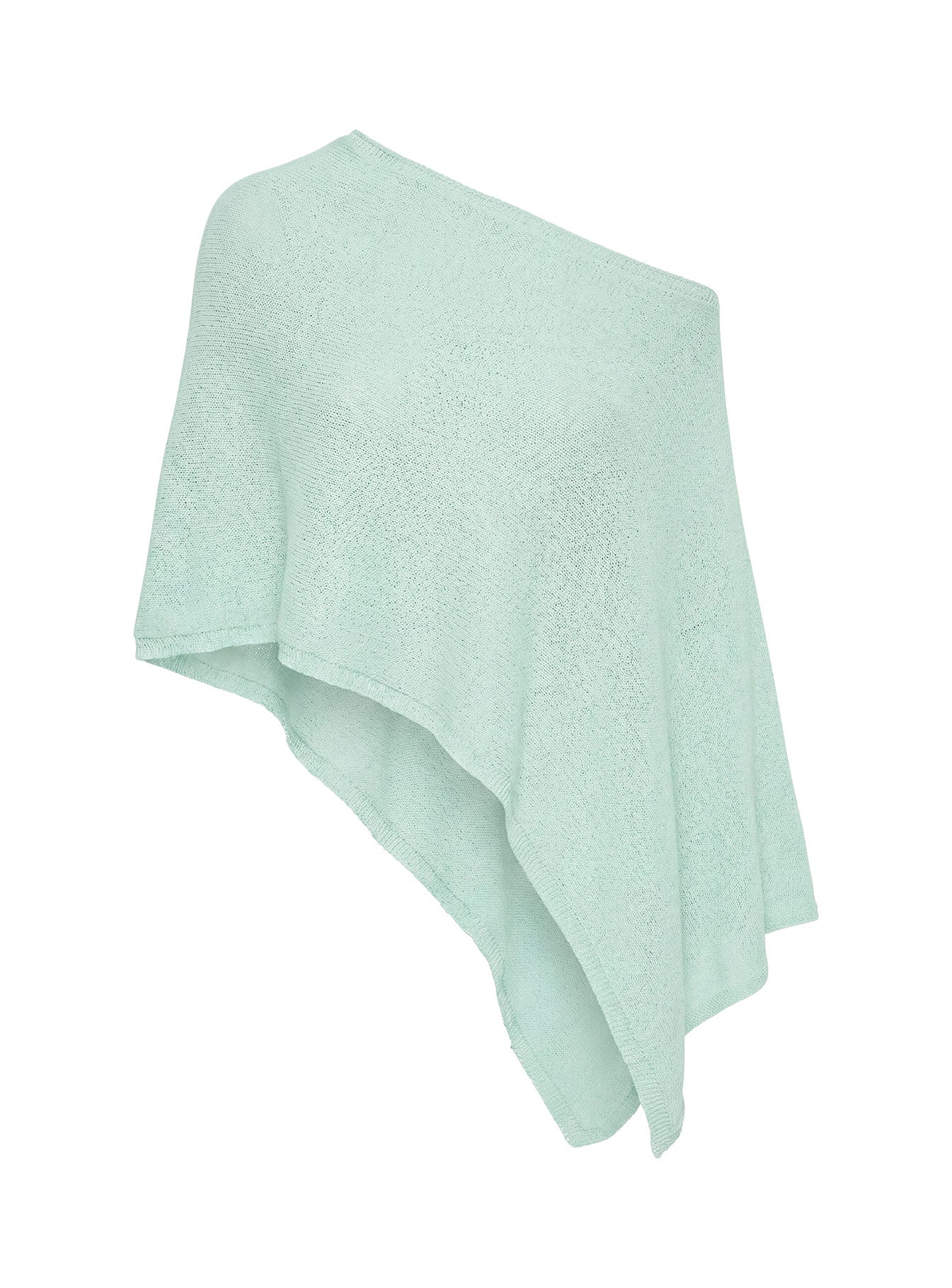 Rouse Off Shoulder Knit Poncho Jelly Mint