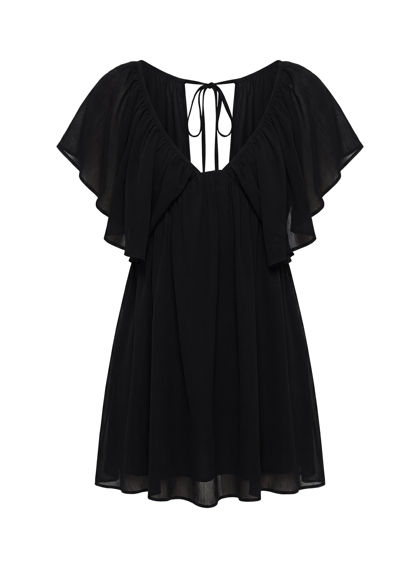 Sun Spirit Plunge Flowy Romper Black