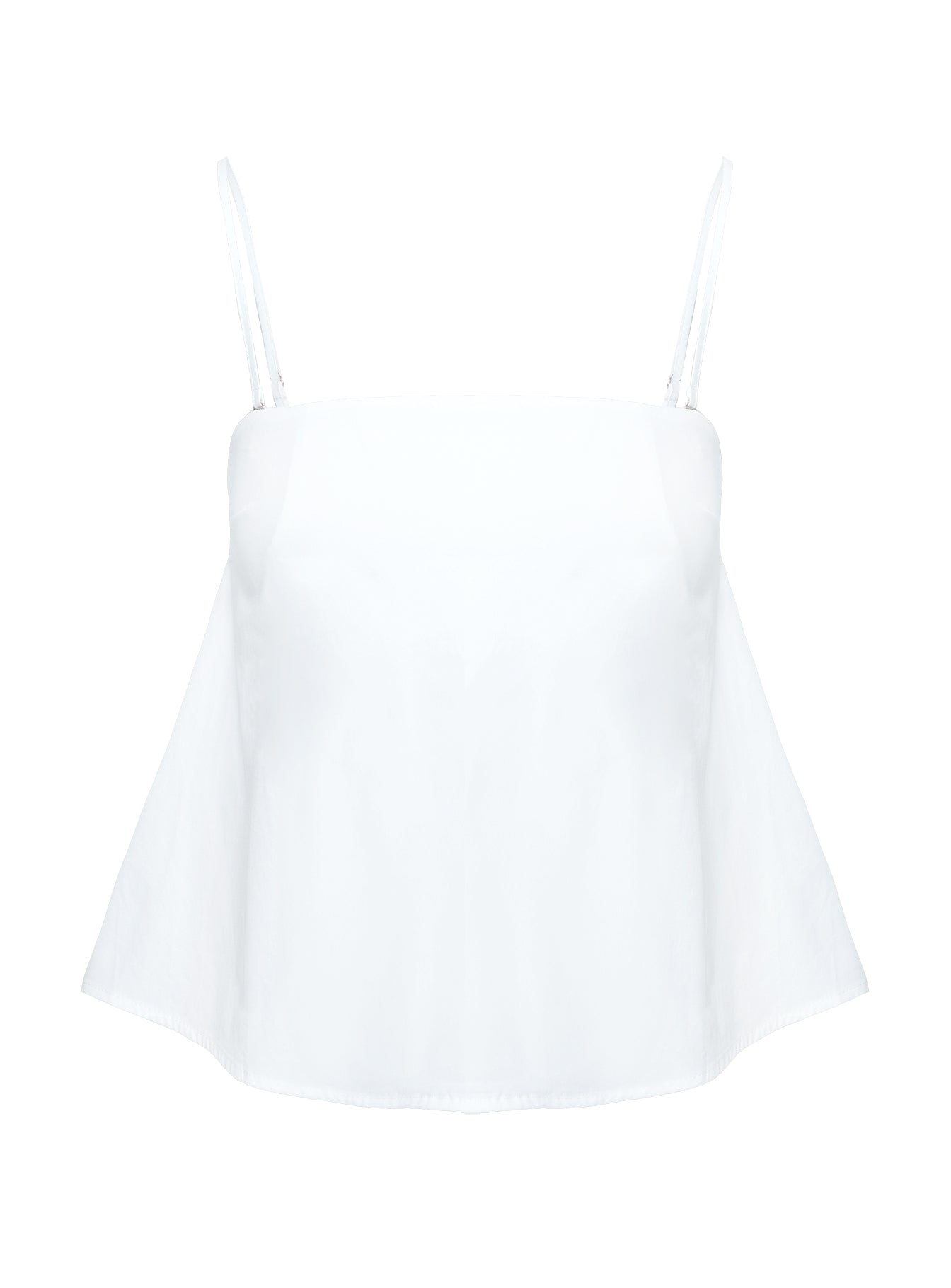 Trapeze Strapless Top White