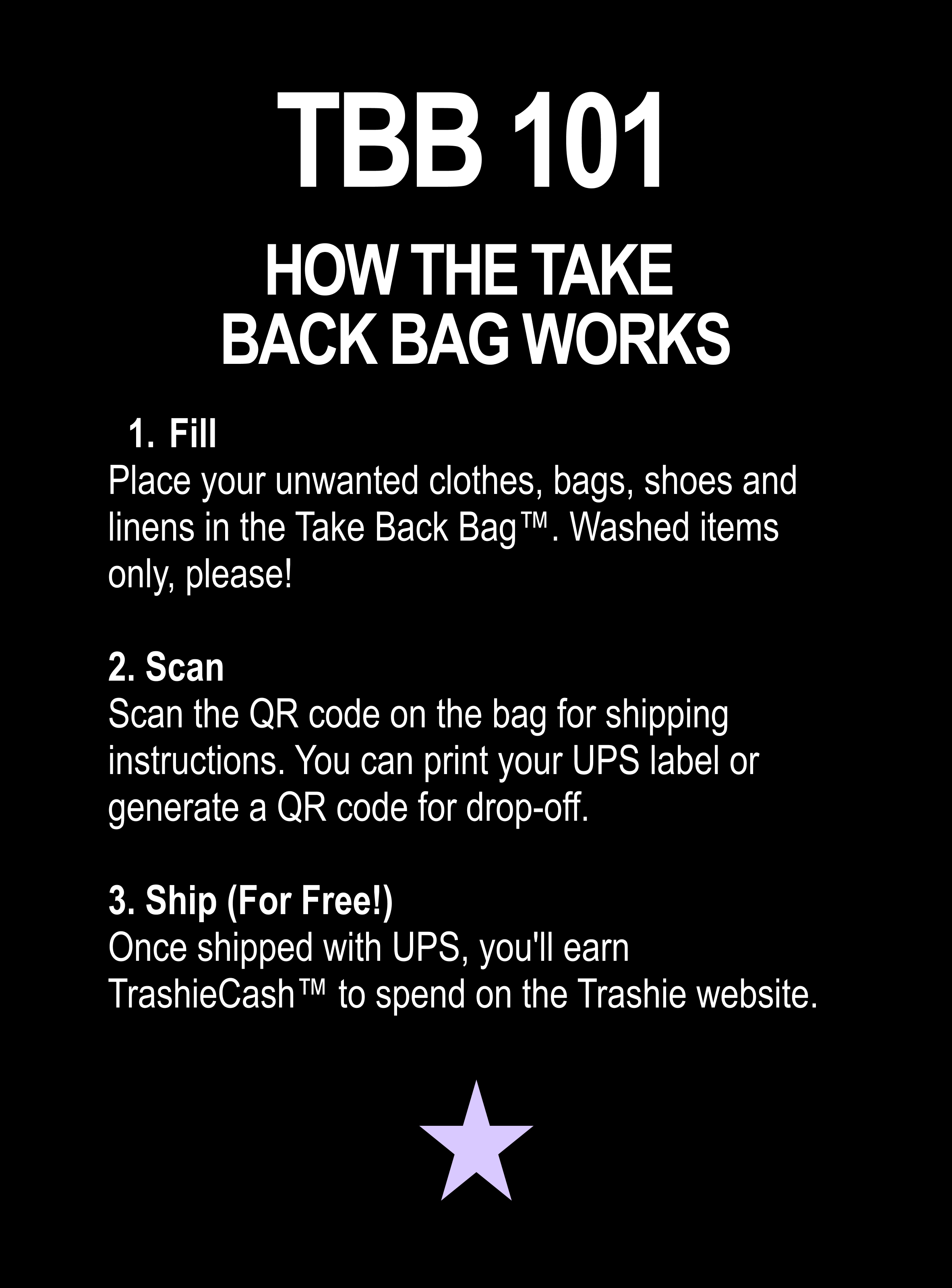 Take Back Bag
